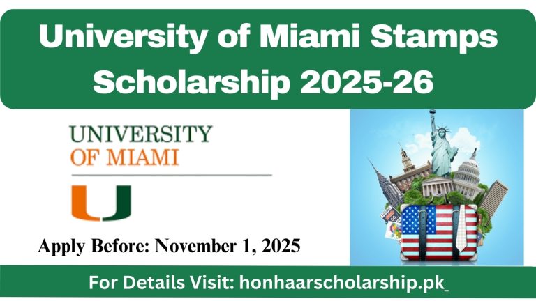 University of Miami Stamps Scholarship 2025-26