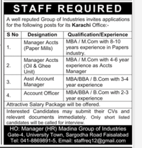 Accounting Jobs in Karachi