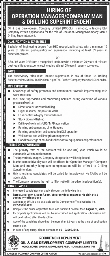 OGDCL Jobs